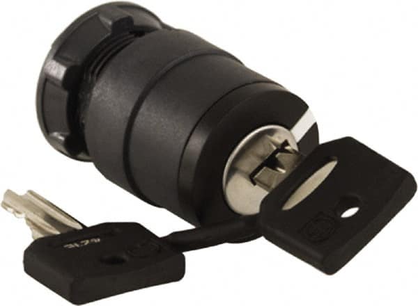 Schneider Electric - 22mm Mount Hole, 2 Position, Key Operated, Selector Switch Only - Black, Maintained (MA), Nonilluminated, Shock, Vibration and Water Resistant - Americas Industrial Supply