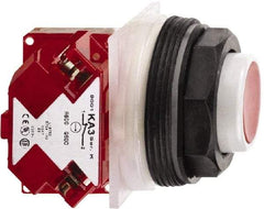 Schneider Electric - 30mm Mount Hole, Extended Straight, Pushbutton Switch with Contact Block - Octagon, Multicolor Pushbutton, Momentary (MO) - Americas Industrial Supply