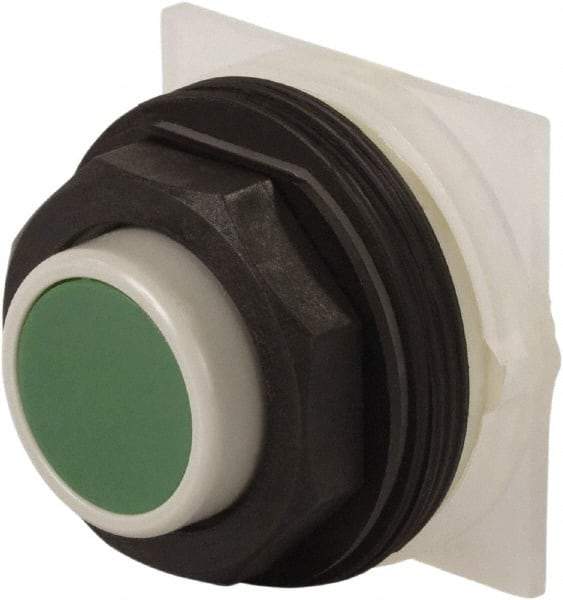 Schneider Electric - 30mm Mount Hole, Extended Straight, Pushbutton Switch Only - Green Pushbutton, Momentary (MO) - Americas Industrial Supply