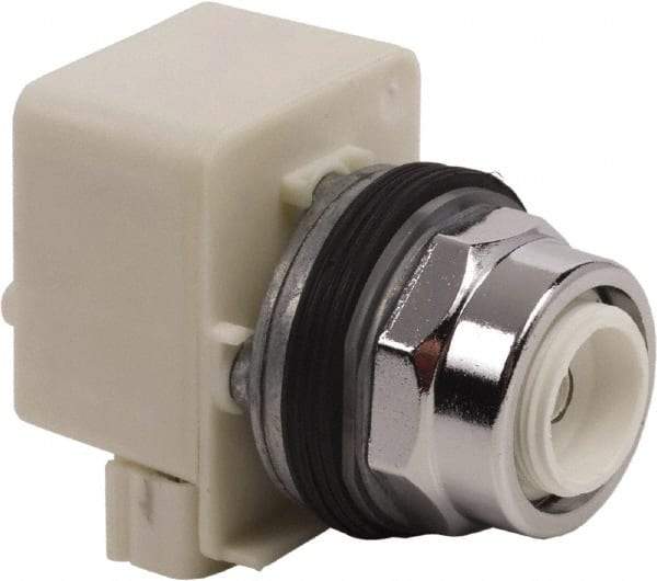 Schneider Electric - 1.18 Inch Mount Hole, Extended Straight, Pushbutton Switch Only - Round, Illuminated, Momentary (MO), Weatherproof, Dust and Oil Resistant - Americas Industrial Supply
