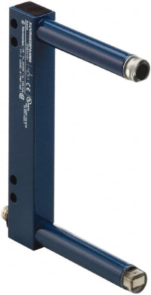 Telemecanique Sensors - 3-pin M8 Connector, 80mm Nominal Distance, Shock and Vibration Resistant, Through Beam Photoelectric Sensor - 12 to 24 VDC, 4000 Hz, Aluminum, Glass, Polyamide, 2 Inch Long x 7 Inch Wide x 7 Inch High - Americas Industrial Supply