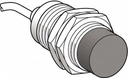 Telemecanique Sensors - PNP, 15mm Detection, Cylinder, Inductive Proximity Sensor - 3 Wires, IP67, 12 VDC, 12 VDC, 24 VDC, M30x1.5 Thread, 51mm Long x 30mm Wide - Americas Industrial Supply