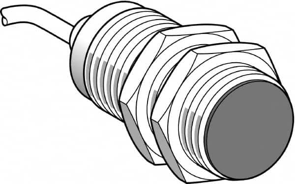 Telemecanique Sensors - PNP, 15mm Detection, Cylinder, Inductive Proximity Sensor - 3 Wires, IP65, IP67, 12 to 24 VDC, M30x1.5 Thread, 43mm Long - Americas Industrial Supply