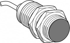 Telemecanique Sensors - NPN, PNP, NC, 15mm Detection, Cylinder, Inductive Proximity Sensor - 2 Wires, IP68, IP69, 12 to 24 VDC, M30x1.5 Thread, 43mm Long - Americas Industrial Supply