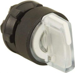 Schneider Electric - 22mm Mount Hole, 2 Position, Handle Operated, Selector Switch Only - White, Momentary (MO), Illuminated, Shock, Vibration and Water Resistant - Americas Industrial Supply