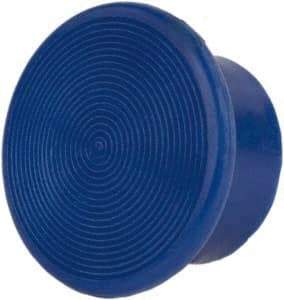 Schneider Electric - Extended Mushroom Head Pushbutton Switch Screw-On Knob - Blue, Round Button - Americas Industrial Supply