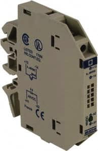 Schneider Electric - 10.5 Milliamp, NC Configuration, Interface Relay Module - DIN Rail Mount, 23 to 131°F, 48 VDC - Americas Industrial Supply