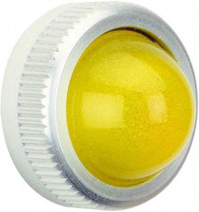 Schneider Electric - Domed, Round Pilot and Indicator Light Lens - Yellow, 30mm Lens Diameter - Americas Industrial Supply