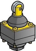 Telemecanique Sensors - 3 Inch Long, Limit Switch Head - Steel Roller, For Use with ZCK Limit Switches - Americas Industrial Supply