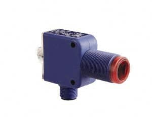 Telemecanique Sensors - M12 Connector, 0.1m Nominal Distance, Shock and Vibration Resistant, Diffused Photoelectric Sensor - 12 to 24 VDC, 500 Hz, Plastic, 2.36 Inch Wide x 1.72 Inch High - Americas Industrial Supply