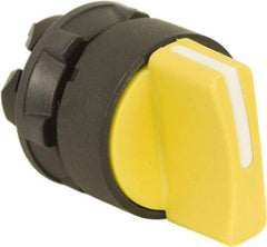 Schneider Electric - 22mm Mount Hole, 2 Position, Handle Operated, Selector Switch Only - Yellow, Maintained (MA), Nonilluminated, Shock, Vibration and Water Resistant - Americas Industrial Supply