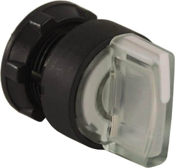 Schneider Electric - 22mm Mount Hole, 3 Position, Handle Operated, Selector Switch Only - White, Maintained (MA), Illuminated, Shock, Vibration and Water Resistant - Americas Industrial Supply