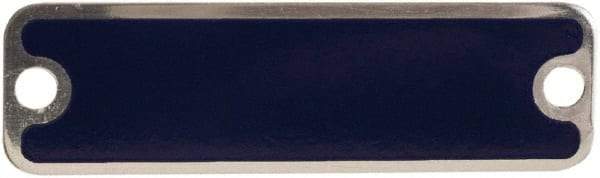 Schneider Electric - Aluminum Legend Plate - Blank - Blue Background, 1.22 Inch Hole Diameter - Americas Industrial Supply