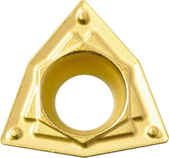 Kyocera - WPMT322 HQ Grade CA515 Carbide Turning Insert - TiCN/Al2O3/TiN Finish, 80° Trigon, 3/8" Inscr Circle, 1/8" Thick, 1/32" Corner Radius - Americas Industrial Supply