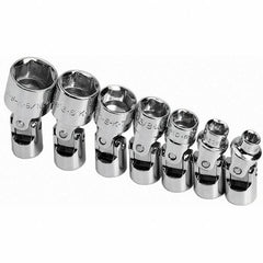 SK - 1/4" Drive Standard Socket Set - 3/16 to 9/16", Inch Measurement Standard - Americas Industrial Supply
