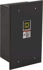 Square D - 1 NEMA Rated, 10 Pole, Electrically Held Lighting Contactor - 20 A (Tungsten), 30 A (Fluorescent), 110 VAC at 50 Hz, 120 VAC at 60 Hz, 10NO Contact Configuration - Americas Industrial Supply