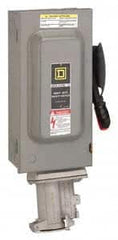 Square D - 60 Amp, 600 VAC, 3 Pole Fused Safety Switch - NEMA 1, 50 hp at 600 VAC (Triple Phase) - Americas Industrial Supply