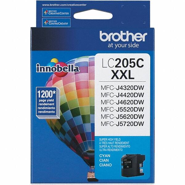 Brother - Cyan Ink Cartridge - Use with Brother MFC-J4320DW, J4420DW, J4620DW, J5520DW, J5620DW, J5720DW - Americas Industrial Supply