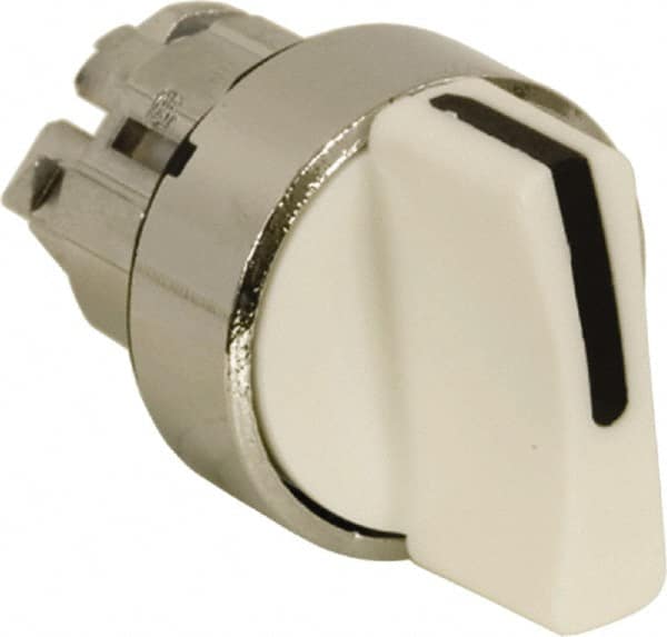 Schneider Electric - 22mm Mount Hole, 2 Position, Handle Operated, Selector Switch - White, Maintained (MA), Nonilluminated, Shock, Vibration and Water Resistant - Americas Industrial Supply