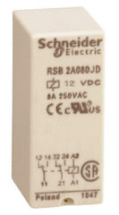 Schneider Electric - 2,000 VA Power Rating, Electromechanical Plug-in General Purpose Relay - 8 Amp at 250 VAC & 28 VDC, 2CO, 12 VDC - Americas Industrial Supply