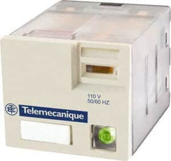 Schneider Electric - 3,750 VA Power Rating, Electromechanical Plug-in General Purpose Relay - 15 Amp at 250 VAC & 28 VDC, 3CO, 120 VAC - Americas Industrial Supply