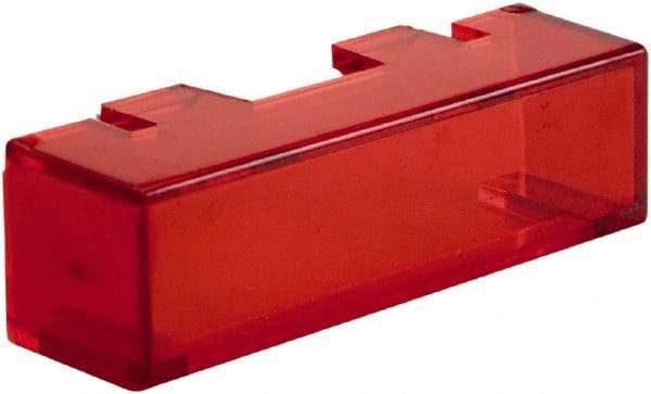 Schneider Electric - Pushbutton Switch Button Cover - Red, Square Button, Nonilluminated - Americas Industrial Supply