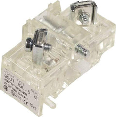 Schneider Electric - NC, 10 Amp, Electrical Switch Contact Block - 600 Volt, Screw and Solder Terminal, 1.18 Inch Hole, 30mm Hole - Americas Industrial Supply