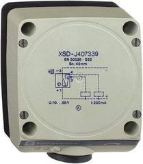 Telemecanique Sensors - PNP, NO/NC, 40mm Detection, Rectangular, Inductive Proximity Sensor - 4 Wires, IP67, 12 to 48 VDC, 80 mm Wide - Americas Industrial Supply