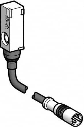 Telemecanique Sensors - NPN, Flat, Inductive Proximity Sensor - 3 Wires, IP67, 12 to 24 VDC, 8mm Wide - Americas Industrial Supply