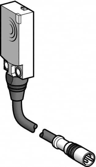 Telemecanique Sensors - NPN, PNP, NC, Flat, Inductive Proximity Sensor - 2 Wires, IP68, 12 to 24 VDC, 15mm Wide - Americas Industrial Supply