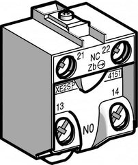 Telemecanique Sensors - NO/NC, Electrical Switch Contact Block - Americas Industrial Supply