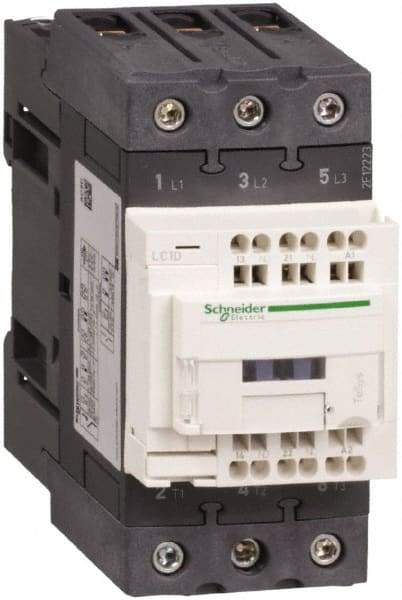 Schneider Electric - 3 Pole, 24 Coil VDC, 40 Amp at 440 VAC, Nonreversible IEC Contactor - CCC, CSA, CSA C22.2 No. 14, EN/IEC 60947-4-1, EN/IEC 60947-5-1, GOST, RoHS Compliant, UL 508, UL Listed - Americas Industrial Supply