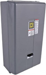 Square D - 220 Coil VAC at 50 Hz, 240 Coil VAC at 60 Hz, 135 Amp, NEMA Size 4, Nonreversible Enclosed Enclosure NEMA Motor Starter - 50 hp at 1 Phase, 1 Enclosure Rating - Americas Industrial Supply