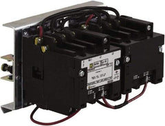 Square D - 4 Pole, 110 Coil VAC at 50 Hz and 120 Coil VAC at 60 Hz, 27 Amp NEMA Contactor - Open Enclosure, 50 Hz at 110 VAC and 60 Hz at 120 VAC - Americas Industrial Supply