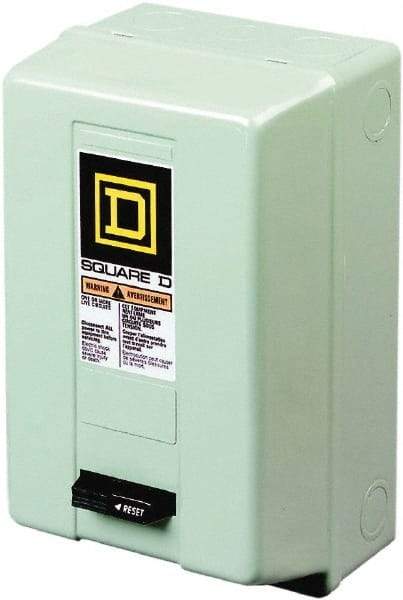 Square D - 3 Pole, 220 Coil VAC at 50 Hz, 240 Coil VAC at 60 Hz, 90 Amp NEMA Contactor - NEMA 1 Enclosure, 50 Hz at 220 VAC and 60 Hz at 240 VAC - Americas Industrial Supply