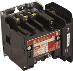 Square D - No Enclosure, 4 Pole, Electrically Held Lighting Contactor - 30 A (Tungsten), 208 VAC at 60 Hz - Americas Industrial Supply