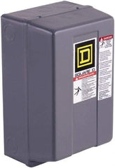 Square D - 3 Pole, 220 Coil VAC at 50 Hz, 240 Coil VAC at 60 Hz, 27 Amp NEMA Contactor - NEMA 1 Enclosure, 50 Hz at 220 VAC and 60 Hz at 240 VAC - Americas Industrial Supply