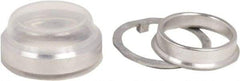 Schneider Electric - Pushbutton Switch Boot - Clear, Round Button, Nonilluminated - Americas Industrial Supply