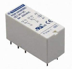 Schneider Electric - 3,000 VA Power Rating, Electromechanical Plug-in General Purpose Relay - 12 Amp at 250 VAC & 12 Amp at 28 VDC, 1CO, 24 VAC - Americas Industrial Supply