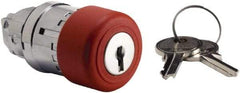 Schneider Electric - 22mm Mount Hole, Extended Mushroom Head, Pushbutton Switch Only - Round, Red Pushbutton, Maintained (MA), Momentary (MO) - Americas Industrial Supply