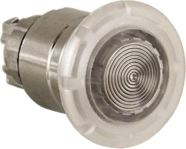 Schneider Electric - 22mm Mount Hole, Extended Mushroom Head, Pushbutton Switch Only - Round, White Pushbutton, Nonilluminated, Momentary (MO) - Americas Industrial Supply
