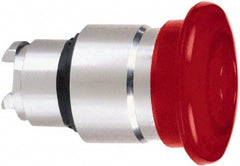 Schneider Electric - 22mm Mount Hole, Extended Mushroom Head, Pushbutton Switch Only - Round, Red Pushbutton, Nonilluminated, Momentary (MO) - Americas Industrial Supply