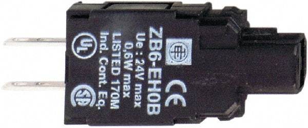 Schneider Electric - 120 VAC LED & Neon Indicating Light - Quick Connect Connector, Shock Resistant, Vibration Resistant - Americas Industrial Supply