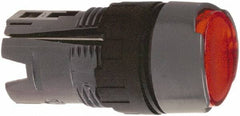Schneider Electric - 16mm Mount Hole, Flush, Pushbutton Switch Only - Round, Red Pushbutton, Illuminated, Momentary (MO), Vibration Resistant - Americas Industrial Supply