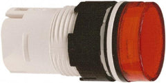 Schneider Electric - Red Lens LED Pilot Light - Round Lens, Shock Resistant, Vibration Resistant - Americas Industrial Supply