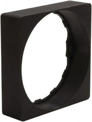 Schneider Electric - Pushbutton Switch Square Trim - Black, Round Button - Americas Industrial Supply