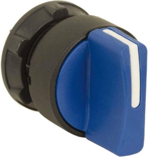 Schneider Electric - 22mm Mount Hole, 3 Position, Handle Operated, Selector Switch Only - Blue, Maintained (MA), Nonilluminated, Shock, Vibration and Water Resistant - Americas Industrial Supply