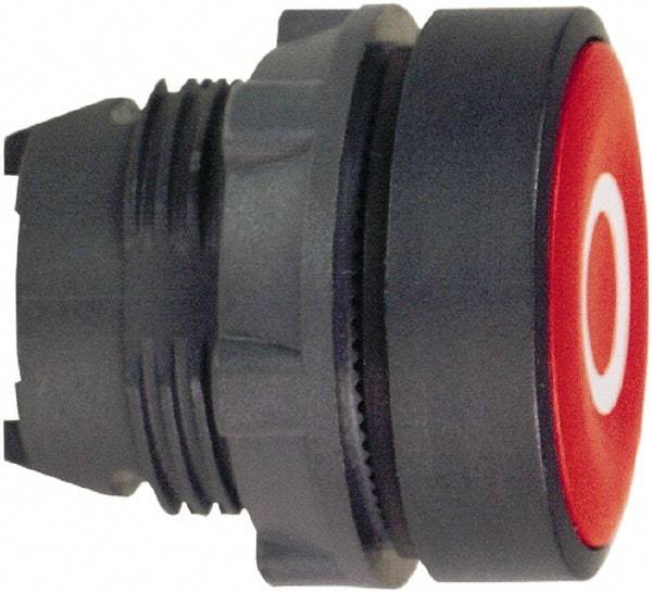 Schneider Electric - 22mm Mount Hole, Flush, Pushbutton Switch Only - Round, Red Pushbutton, Nonilluminated, Momentary (MO) - Americas Industrial Supply