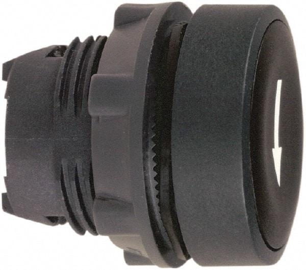 Schneider Electric - 22mm Mount Hole, Flush, Pushbutton Switch Only - Round, Black Pushbutton, Nonilluminated, Momentary (MO) - Americas Industrial Supply