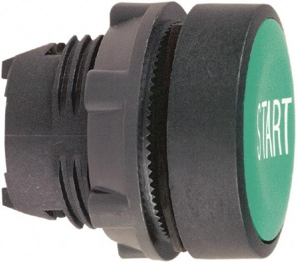 Schneider Electric - 22mm Mount Hole, Flush, Pushbutton Switch Only - Round, Green Pushbutton, Nonilluminated, Momentary (MO) - Americas Industrial Supply
